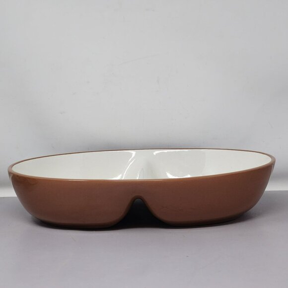 Oval Vintage Stangl Ceramic Divided Serving Dish‎ With Floral Design - Picture 4 of 13